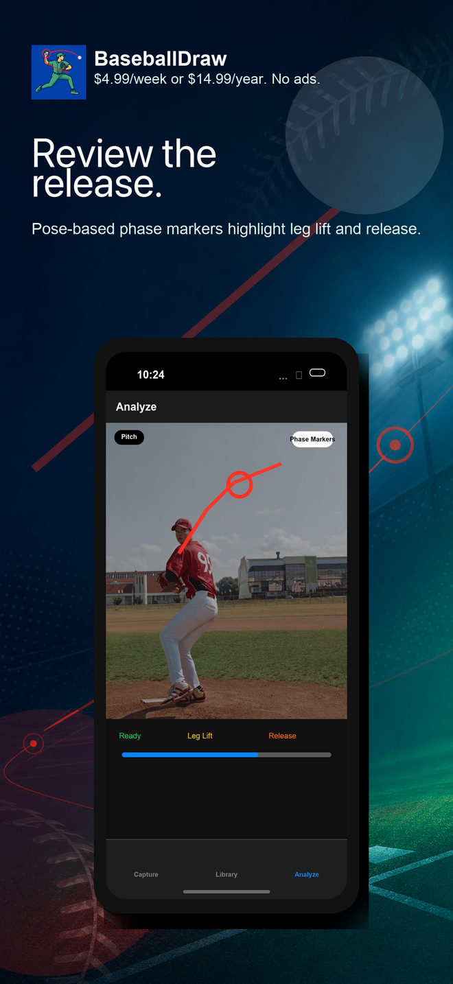 BaseballDraw pitching phase review